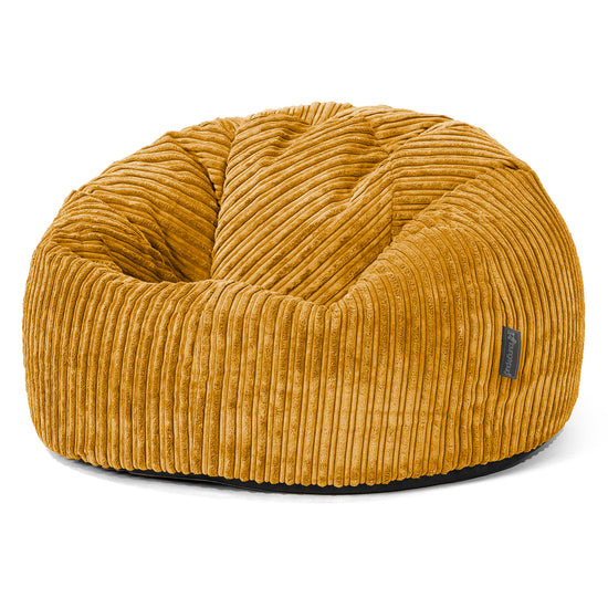 Klassischer Sitzsack Sessel - Cord Goldhonig 01