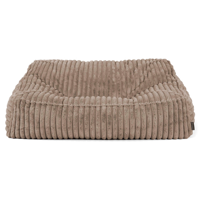 Das Slouchy Sitzsack Sofa - Ultra Plüsch Cord Nerzfarben 02