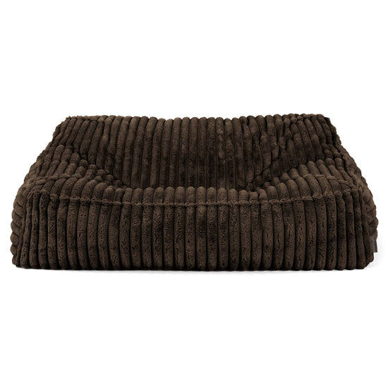 Das Slouchy Sitzsack Sofa - Ultra Plüsch Cord Nussbraun 02