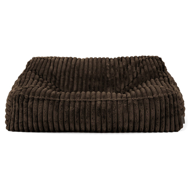Das Slouchy Sitzsack Sofa - Ultra Plüsch Cord Nussbraun 02