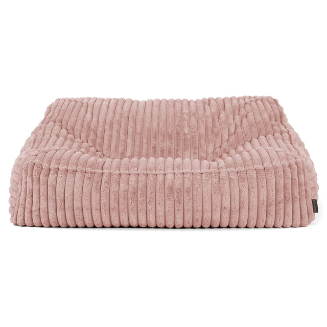 Das Slouchy Sitzsack Sofa - Ultra Plüsch Cord Pastellrosa 02