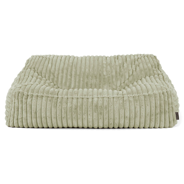 Das Slouchy Sitzsack Sofa - Ultra Plüsch Cord Salbeigrün 02