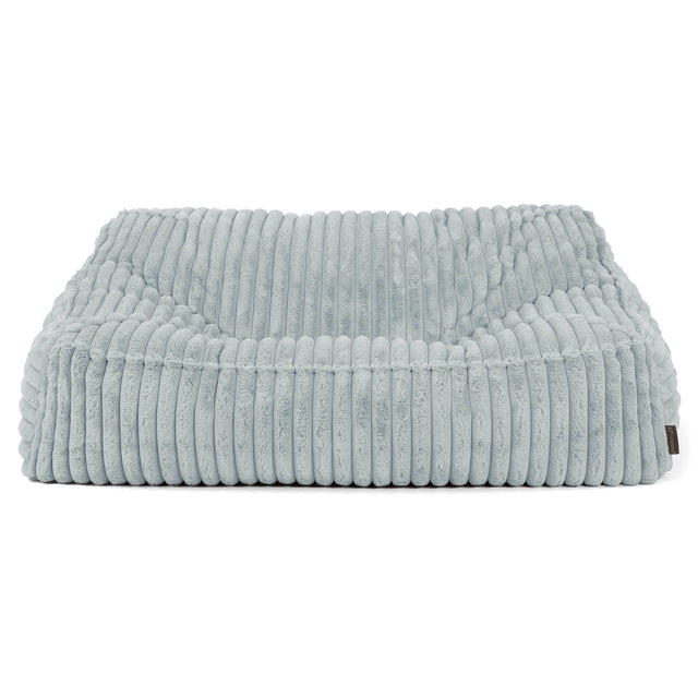 Das Slouchy Sitzsack Sofa - Ultra Plüsch Cord Taubenblau 02