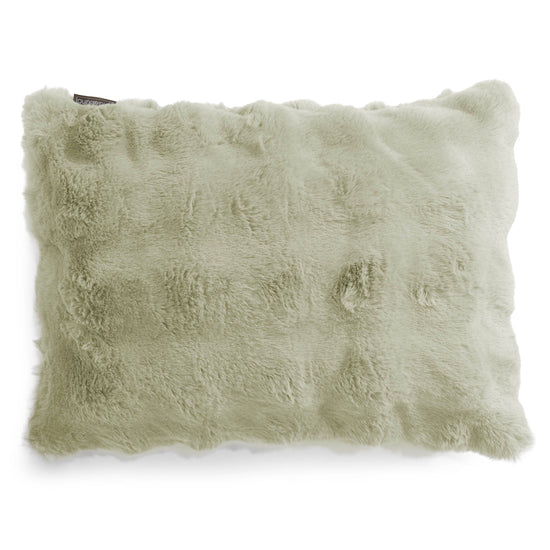 Dekokissen / Sofa Kissenbezug 35 x 50cm - Bubble Pelz Salbeigrün 01