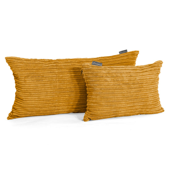 Dekokissen / Sofa Kissenbezug 35 x 50cm - Cord Goldhonig 03