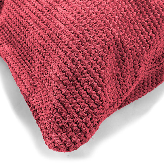 Dekokissen / Sofa Kissenbezug 35 x 50cm - Pom-Pom Pastellrot 02