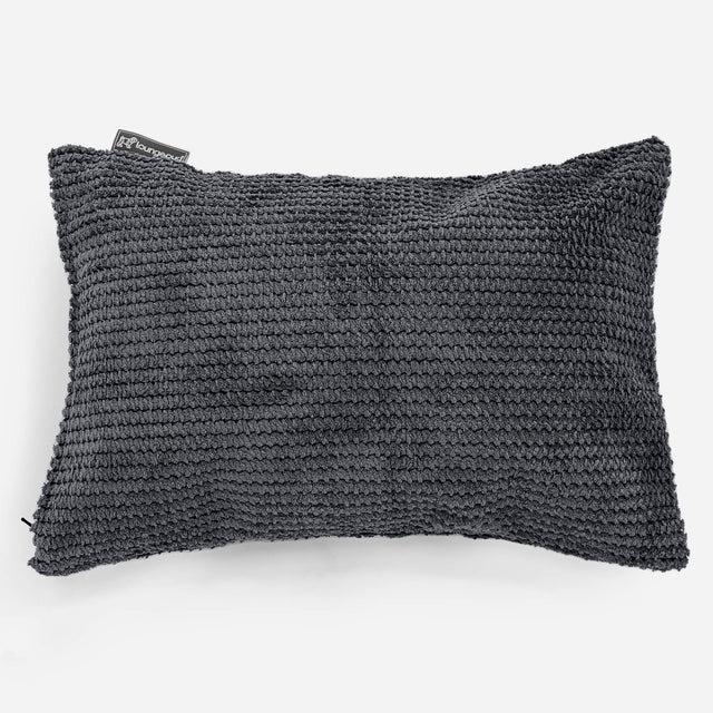 Dekokissen / Sofa Kissenbezug 35 x 50cm - Pom-Pom Schwarz 01