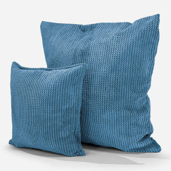 Dekokissen / Sofa Kissenbezug 47 x 47cm - Pom-Pom Himmelblau 02