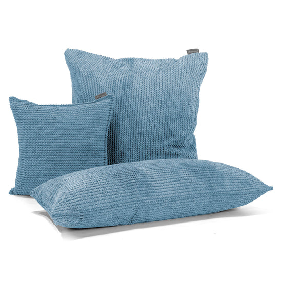 Dekokissen / Sofa Kissenbezug 47 x 47cm - Pom-Pom Himmelblau 04