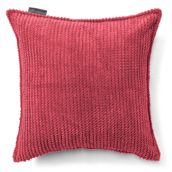 Dekokissen / Sofa Kissenbezug 47 x 47cm - Pom-Pom Pastellrot 01