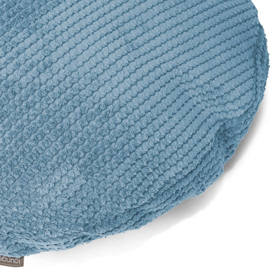 Dekokissen / Sofa Kissenbezug Rund 50cm - Pom-Pom Himmelblau 02