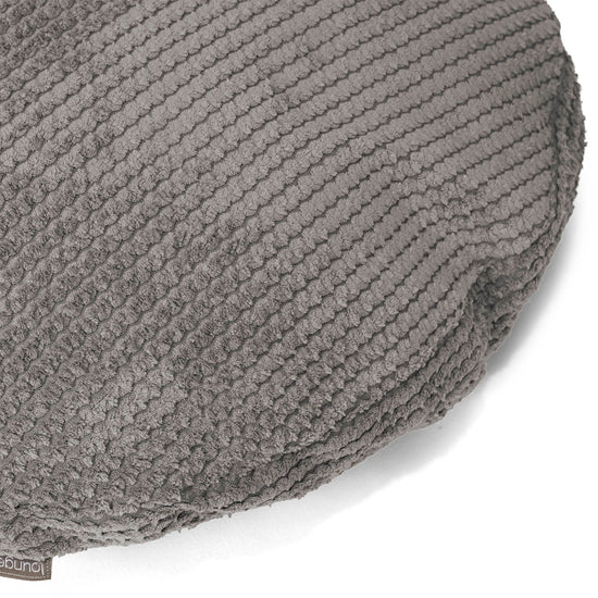 Dekokissen / Sofa Kissenbezug Rund 50cm - Pom-Pom Anthrazit 02