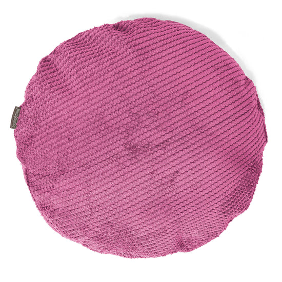 Dekokissen / Sofa Kissenbezug Rund 50cm - Pom-Pom Pink 01