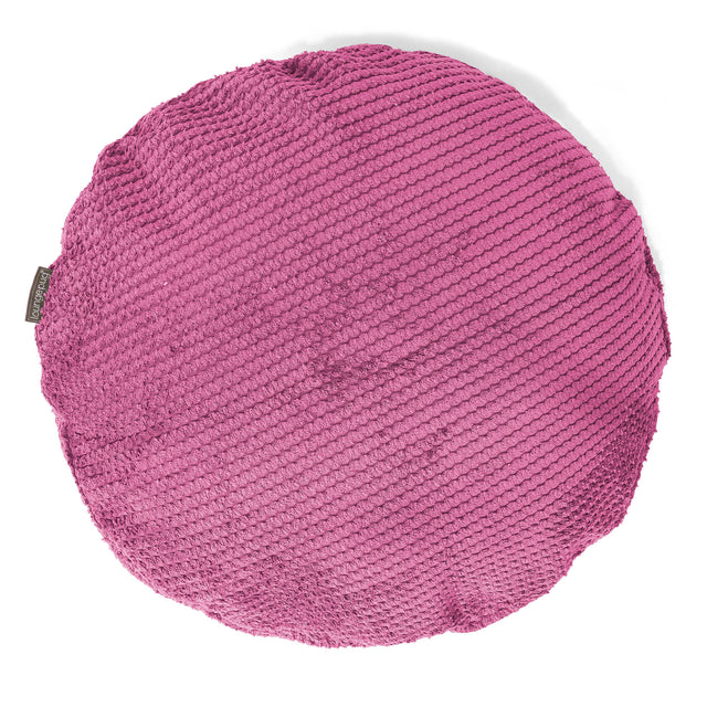 Dekokissen / Sofa Kissenbezug Rund 50cm - Pom-Pom Pink 01