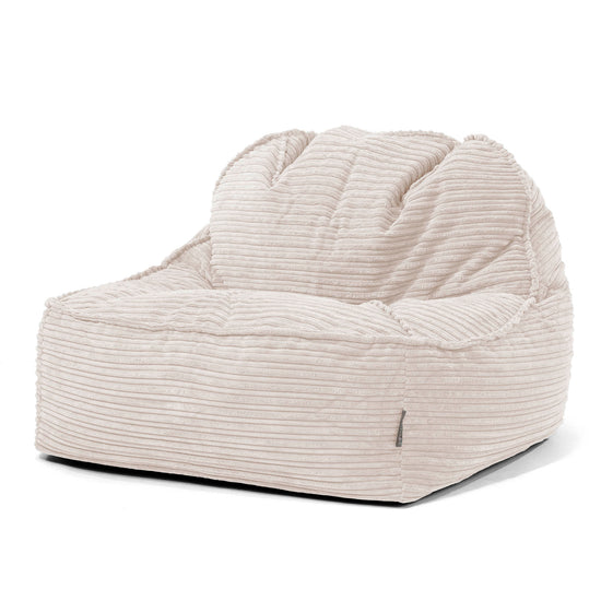 Der Slouchy Sitzsack Sessel 2.0 - Cord Elfenbein 01