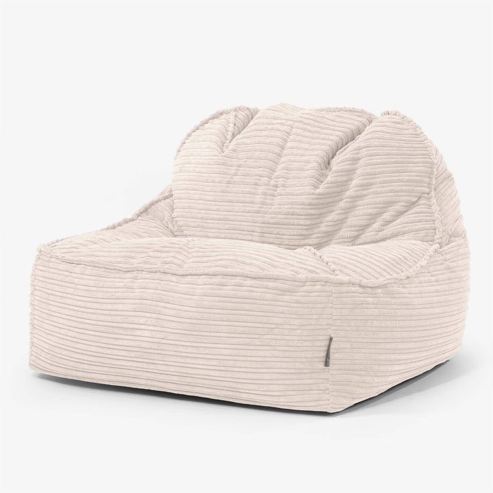 Der Slouchy Sitzsack Sessel 2.0 - Cord Elfenbein 01