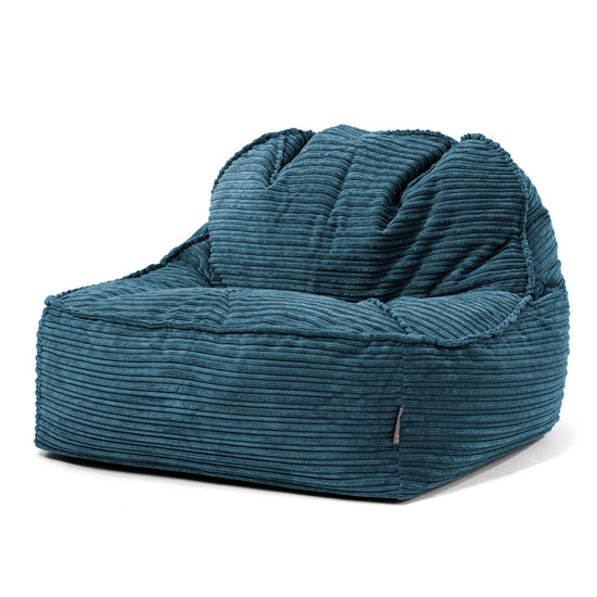 Der Slouchy Sitzsack Sessel 2.0 - Cord Marineblau 01