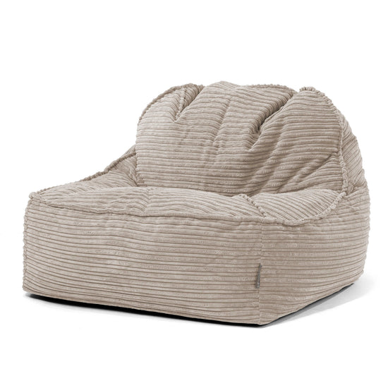 Der Slouchy Sitzsack Sessel 2.0 - Cord Nerzfarben 01