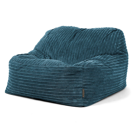 Der Slouchy Sitzsack Sessel - Cord Marineblau 01