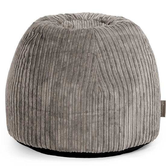 Schminktisch-Pouf-Hocker - Cord Graphitgrau 01