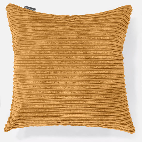 Extra Große Dekokissen / Sofa Kissenbezug 70 x 70cm - Cord Goldhonig 01