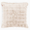 Extra Große Dekokissen / Sofa Kissenbezug 70 x 70cm - Bubble Pelz Creme 01