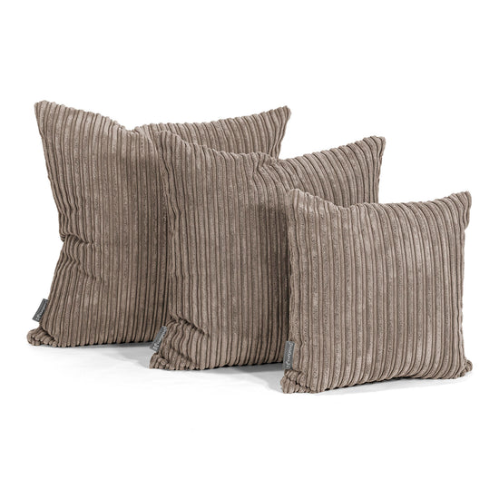 Extra Large Scatter Cushion Cover 70 x 70cm - Cord Dovetail Grey 02