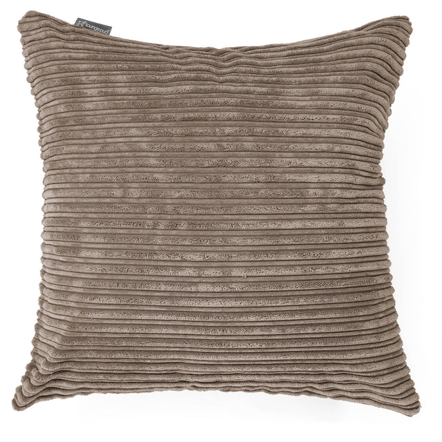 Extra Große Dekokissen / Sofa Kissenbezug 70 x 70cm - Cord Beigegrau 01