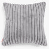 Extra Große Dekokissen / Sofa Kissenbezug 70 x 70cm - Ultra Plüsch Cord Grau 01