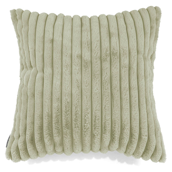 Extra Große Dekokissen / Sofa Kissenbezug 70 x 70cm - Ultra Plüsch Cord Salbeigrün 01