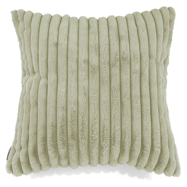 Extra Große Dekokissen / Sofa Kissenbezug 70 x 70cm - Ultra Plüsch Cord Salbeigrün 01