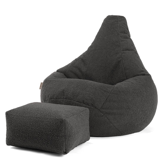 Gaming Sitzsack Sessel - Bouclé Graphitgrau 01