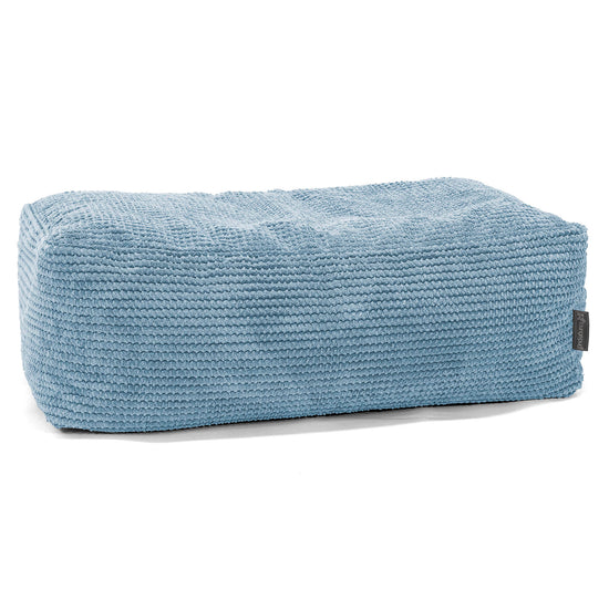Groß Fußhocker - Pom-Pom Himmelblau 01