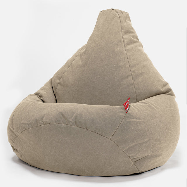 Gaming Sitzsack Sessel Ersatz Bezug - Stonewashed-stoff 01