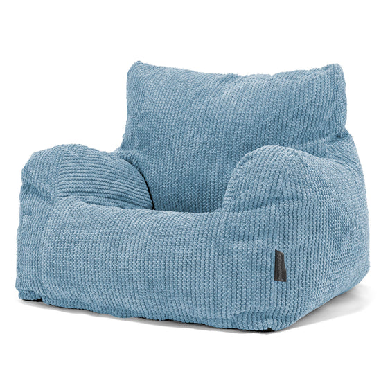 Josephine Sitzsack Ohrensessel - Waffle Cord Himmelblau 01
