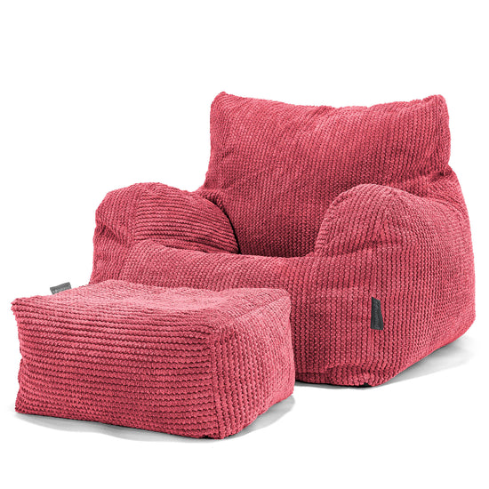 Josephine Sitzsack Ohrensessel - Pom-Pom Pastellrot 02