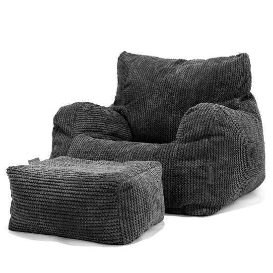 Josephine Sitzsack Ohrensessel - Pom-Pom Schwarz 02