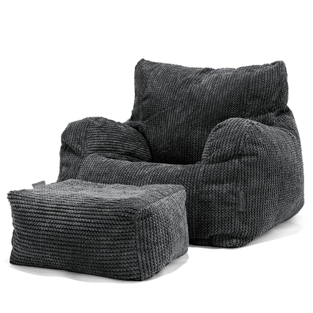Josephine Sitzsack Ohrensessel - Pom-Pom Schwarz 02