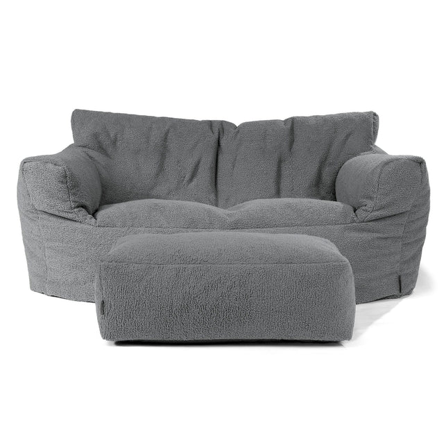 Josephine Sitzsack Sofa - Bouclé Grau 02