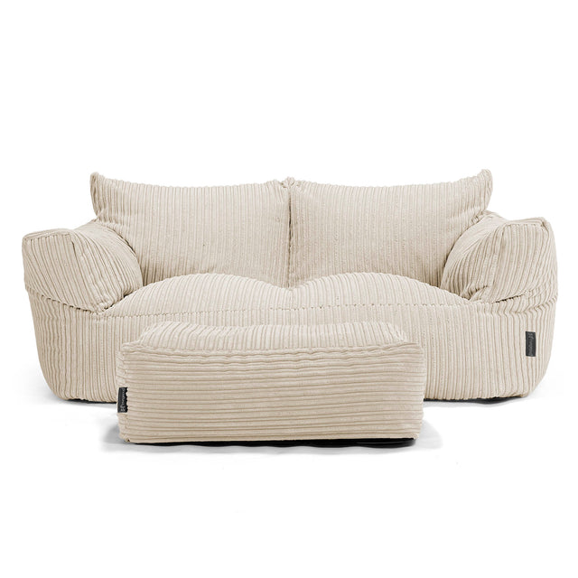 Josephine Sitzsack Sofa - Cord Creme 02