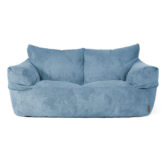 Josephine Sitzsack Sofa - Pom-Pom Himmelblau 01