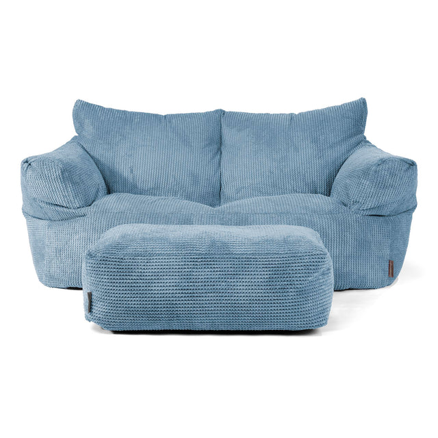 Josephine Sitzsack Sofa - Pom-Pom Himmelblau 02