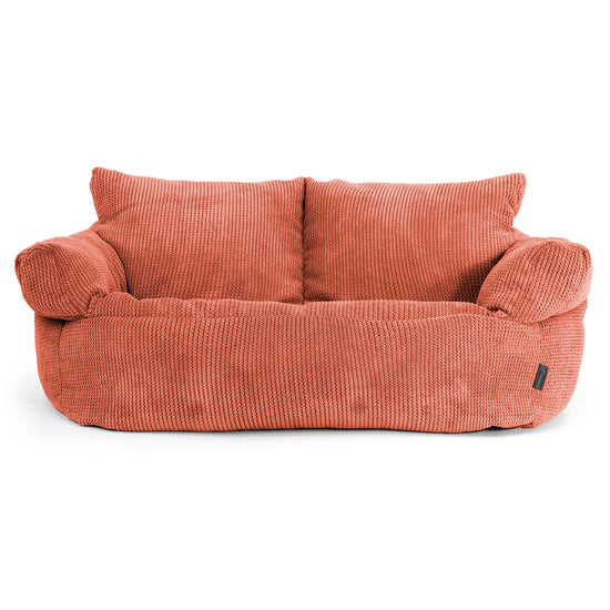 Josephine Sitzsack Sofa - Pom-Pom Kürbisorange 01