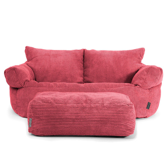 Josephine Sitzsack Sofa - Pom-Pom Pastellrot 02