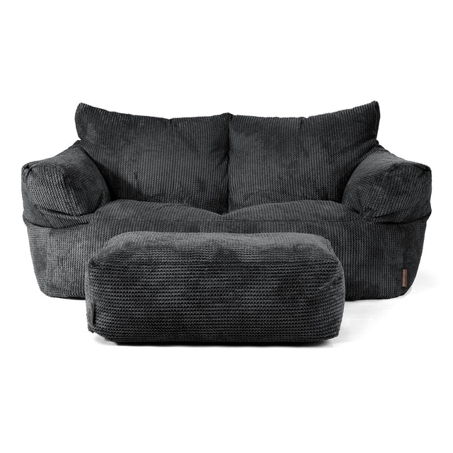 Josephine Sitzsack Sofa - Pom-Pom Schwarz 02