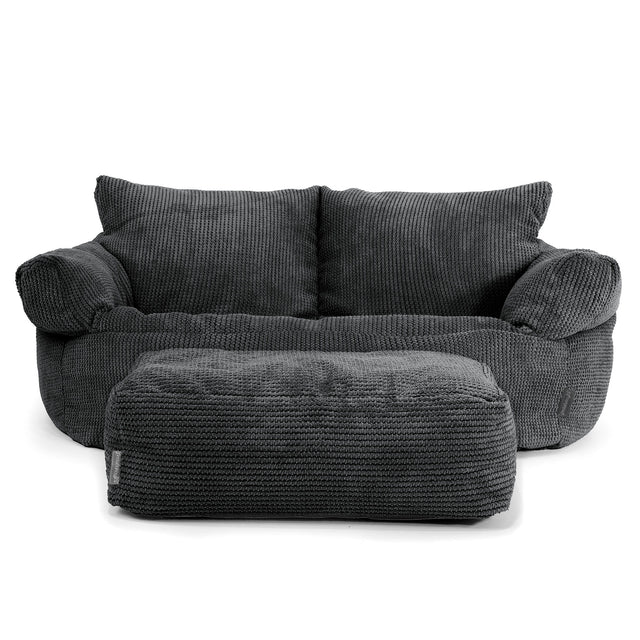 Josephine Sitzsack Sofa - Pom-Pom Schwarz 02