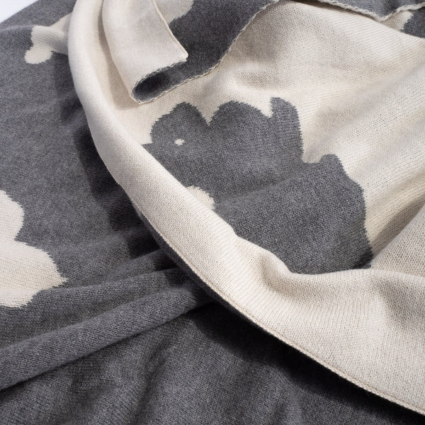 Kinder Kuscheldecke / Tagesdecke - Gestrickte Rabbit Fabric Close-up Image