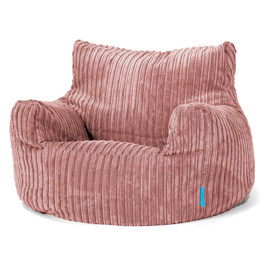 Kindersessel Sitzsack 3-8 jahren - Cord Pfirsich 01