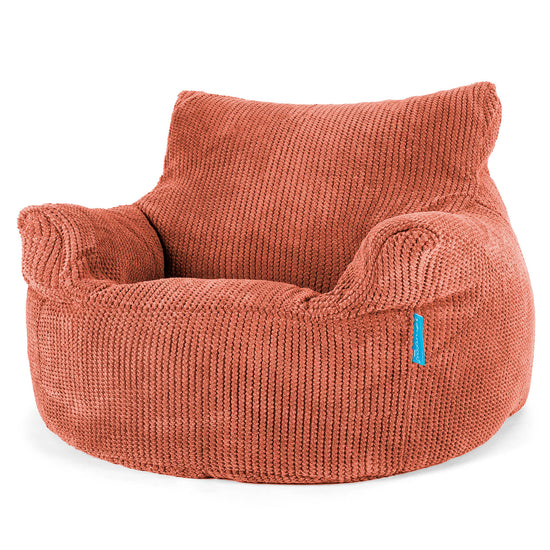 Kindersessel Sitzsack 3-8 jahren - Pom-Pom Kürbisorange 01
