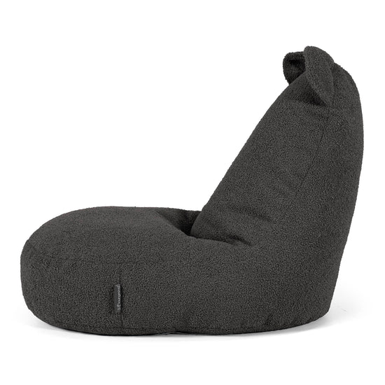 Kindersitzsack Tierform Bär 2-6 Jahre - Bouclé Graphitgrau 02